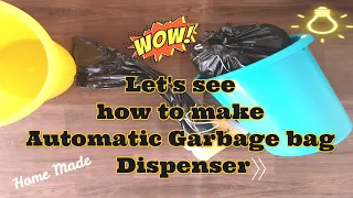 DIY How Make a Automatic Garbage Bag Dispenser | DIY Plastic Bags Dispenser