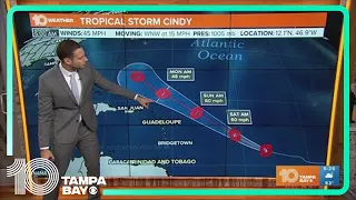 Tracking the Tropics: Tropical Storm Cindy gains some strength after forming in Atlantic | 5 a.m. Fr