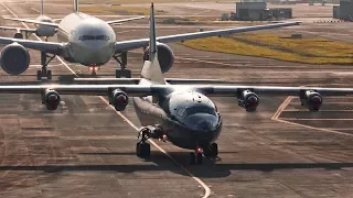 ULTRA LOW and SMOKY Takeoff of 2 ANTONOV AN-12 from Mumbai Airport