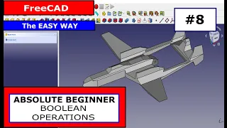 FreeCAD For Beginners #8 - Boolean Operations