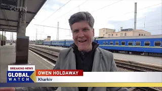 RUSSIA-UKRAINE CONFLICT: CGTN correspondent visits Ukraine's second-largest city of Kharkiv