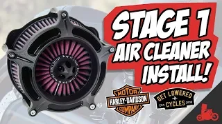 How To: Harley Softail Stage 1 Air Cleaner Install (FXDR)