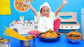 예준이의 가족놀이 음식 요리놀이 배달놀이 피자만들기 Cooking Food Toy Play for Kids