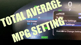 2023 Toyota RAV4 Total Average MPG Setting!