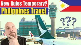 Philippines Travel Update, Temporary? No facility based quarantine for some fully vaxxed travelers