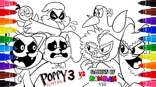 Coloring  SMILING CRITTERS vs GARTEN OF BANBAN 8?! New Coloring Pages