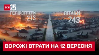 Втрати ворога на 12 вересня: ЗСУ знищили 300 окупантів лише минулої доби