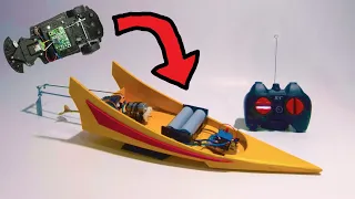 How to make Rc thailand boat from old rc car cheap