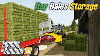I GOT HAY BALES FROM BALE STORAGE | FARMING SIMULATOR 20 TIMELAPSE GAMEPLAY