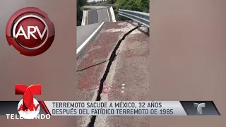Poderoso terremoto estremece la capital de México | Al Rojo Vivo | Telemundo