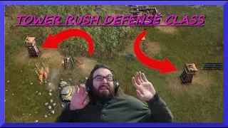 AoE4 : Tower Rush Defense Class DEFEND TOWER RUSH WITH THESE SIMPLE TRICKS
