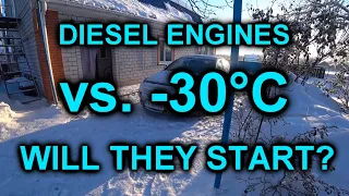 EXTREME DIESEL COLD START compilation | -30*C | s.2 ep.16 | Запуск дизеля в мороз -30