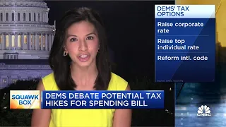 Democrats debate potential tax hikes for spending bill