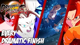 Every Dramatic Finish in: [Dragon Ball FighterZ] - [4K 60fps]