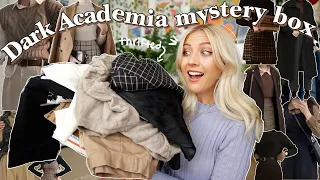 I bought a dark academia thrift store mystery box and loved everything!! 🍂 THRIFTING TIKTOK TRENDS