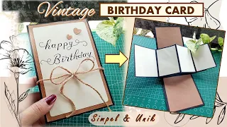 DIY BIRTHDAY CARD POP UP / KARTU UCAPAN ULANG TAHUN VINTAGE / KARTU UCAPAN AESTHETIC