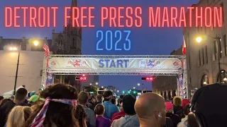 🍁DETROIT FREE PRESS MARATHON 2023⭐ State #26, running in a new country, + my second sub-5 marathon!