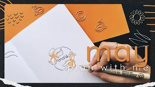 ⋆🐠˖ May 2024 PLAN WITH ME! ASMR Bullet Journal Setup (Goldfish, Relaxing, Minimal Music, Aesthetic)