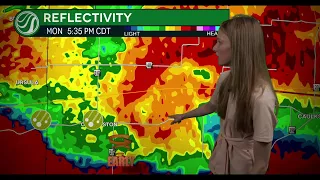 Large Hail in Fort Smith, AR! Live Storm Coverage!
