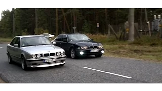 BMW e34 525tds M Technic vs BMW e39 530d drag race 2