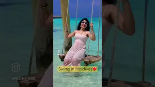 Swing in Maldives | fihalhohi island | #swinging #bluelagoon | Indian Ocean