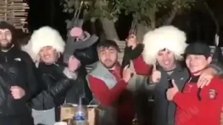 Khabib's fans celebrate by shooting in Dagestan