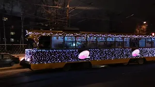 Новогодний трамвай Нижний Новгород