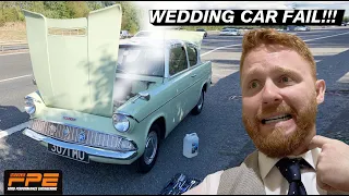 WE BROKE DOWN!!! Ford Anglia wedding car struggles with the heat!