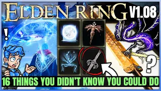 16 New Secrets You Didn't Know About in Elden Ring - New OP Weapon & Sorcery Trick - Tips & More!