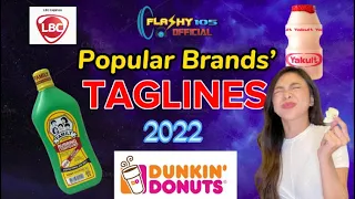 POPULAR BRANDS’ TAGLINES | UPDATED | 2022