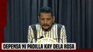 Padilla, dinepensahan ang pagpirma ni dela Rosa sa resolusyon sa pagpapalit ng liderato sa Senado