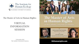 The Master of Arts in Human Rights Virtual Information Session