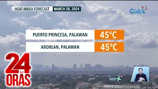 GMAIN Weather Center: Posibleng magpatuloy ang mainit na panahon bukas | 24 Oras