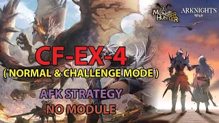 [Arknights] CF-EX-4 CM AFK Simple Strategy | Arknights x Monster Hunter Collaboration