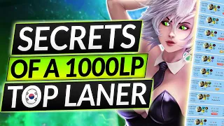 The BEST RIVEN in KOREA: 1000+ LP TOP LANE Tips and Tricks - LoL Guide