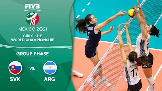 SVK vs. ARG - Group Phase | Full Game | Girls U18 Volleyball World Champs 2021