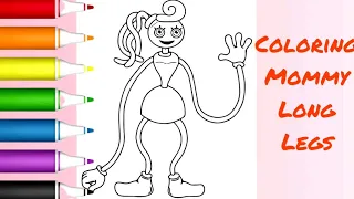 Coloring Momy Long Legs Poppy Playtime Chapter 2 Coloring Page Book