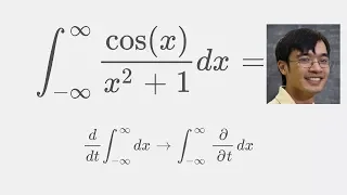 A beautiful result in calculus: Solution using Feynman integration ( Integral cos(x)/(x^2+1) )