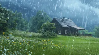 💤 Fall Asleep Fast In 3 Minutes With Torrential Rain On Tin Roof & Powerful Thunder Sounds At Night