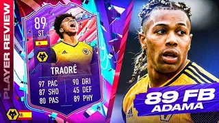 THIS CARD IS CHEATING!!😲🎂 89 FUT BIRTHDAY ADAMA TRAORÉ REVIEW!! FIFA 21 Ultimate Team