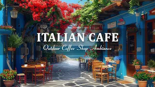 Morning Coffee Shop Ambience with Outdoor ☕ Relaxing Jazz Music for Positive Mood