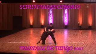 Mundial de tango 2021 World cup SEMIFINAL ESCENARIO Emanuel Casal, Yanina Muzyka, baile de tango