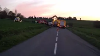 Coincé dans son camion