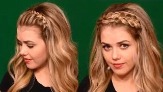 Braided headband hairstyle tutorial for medium/long hair