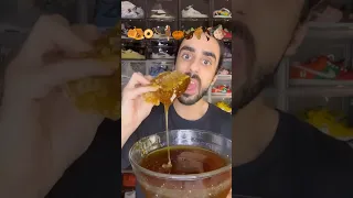 Food ASMR Eating Honey dipped in Honey and other snacks! #asmr #food #asmrfood #mukbang #asmreating