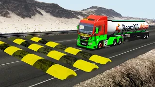 Trucks vs Speed Bumps #1 | BeamNG.DRIVE