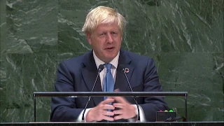 UK's Johnson bemuses with unconventional UN speech