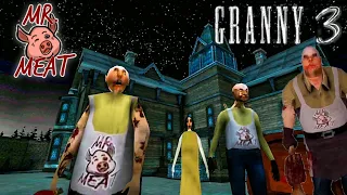 Granny 3 Mr Meat Mod | Bridge Escape | Funny Bridge Escape Full Gameplay