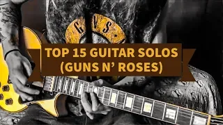 TOP 15 GUITAR SOLOS - Guns N' Roses (Gabriel de Andrade)