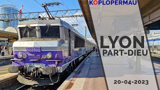 Trains en gare de Lyon Part-Dieu - 20 avril 2023 - Interrail 2023